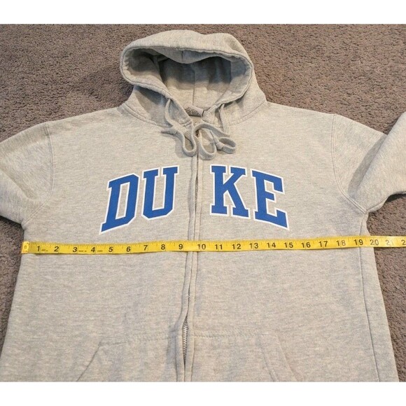 TRT Classics Duke Blue Devils Full Zip Gray Hoodie Sweatshirt Men's Medium - Picture 4 of 6